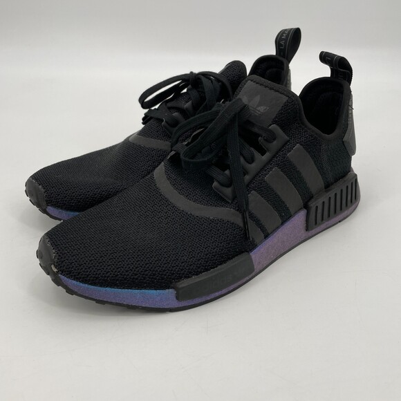 ADIDAS NM_R1 Boost Blue Metallic and Black Shoes Size 11 - Picture 4 of 11